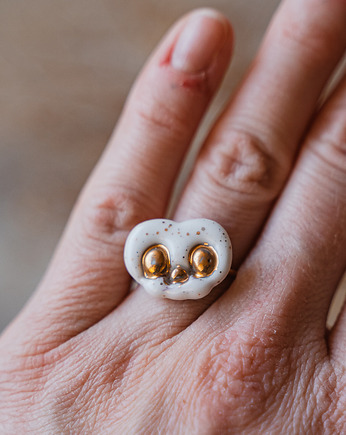 Pierścionek regulowany SKULL, rękoczyny