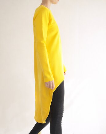 Sukienka dresowa Przód tył żółta, ONE MUG A DAY