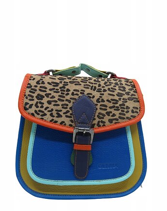 Torebka damska kolorowa skórzana skóra naturalna rączka pasek OLIVKA, Olivka Warsaw