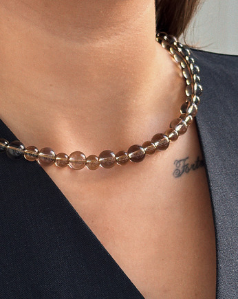 Naszyjnik Kwarc Dymny, Chmolowska Jewellery