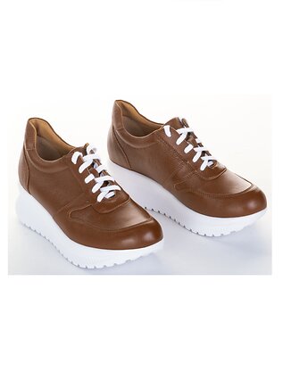 Sneakersy skórzane - sznurowane    (7048), BOSCCOLO