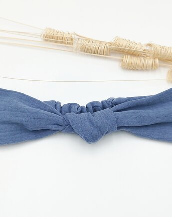 Opaska knot Blue, wu handmade