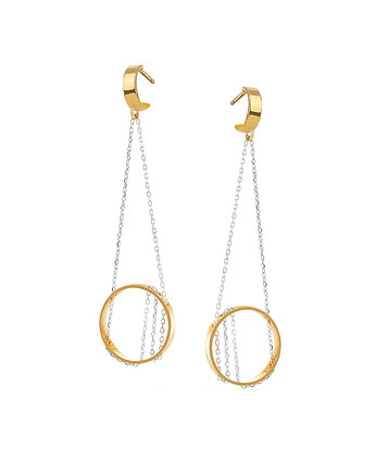 Kolczyki złocone hoops gold, Glare