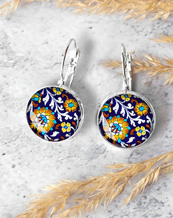 KOLCZYKI KRUKI, zapinane na biglu, Chodelska Art Studio