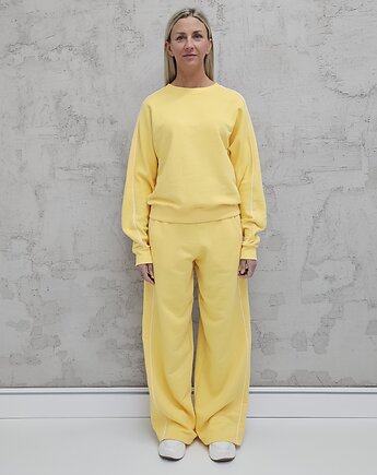 Kai komfortowy komplet z lamówką butter yellow, Ablush