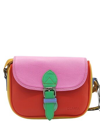 Listonoszka torebka damska skóra naturalna kolorowa oryginalna OLIVKA, Olivka Warsaw