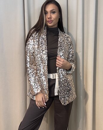 Cekinowy żakiet D'oro, SOLO moda