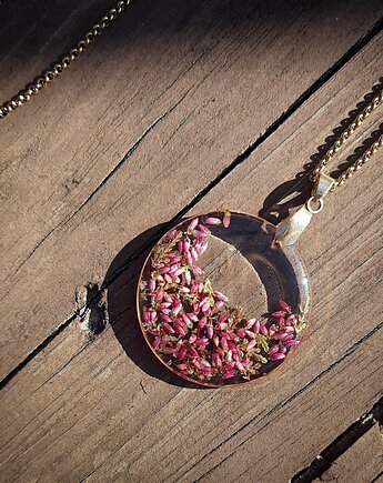 Wisiorek z wrzosem, Figa handmade accessories