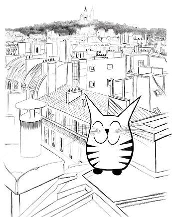 Plakat Paris, Kredka Papier