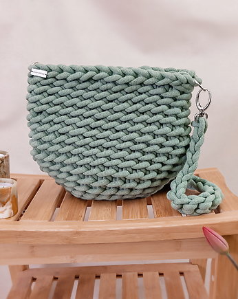Large Wave Bag  - szałwia, Damariz