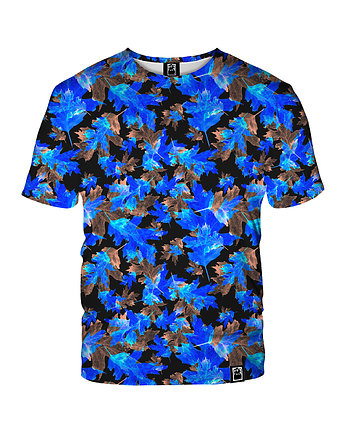 Męski T-shirt DR.CROW Blue Leaves, DrCrow