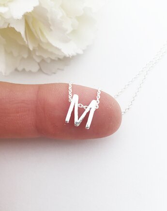 Zawieszka literka M, monogram, Anemon Atelier