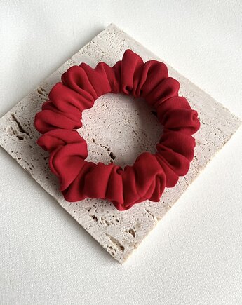 Czerwona jedwabna gumka Carmine - mini 8 cm, Volie Line