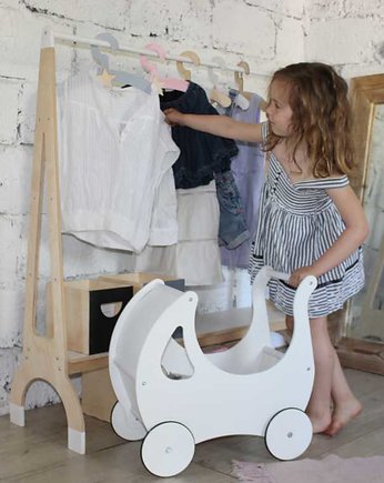 Drewniana półka / garderoba dla dzieci, OSOBY - Prezent dla dwulatka
