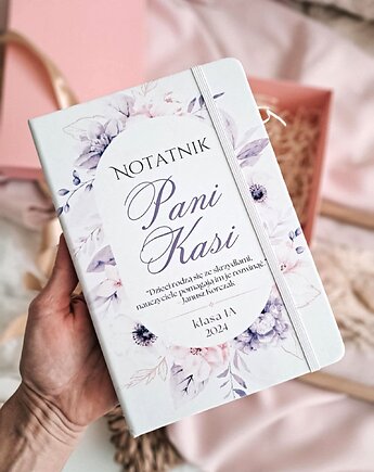 ELEGANCKI NOTES z personalizacją, prezent dla mamy, nauczyciela podziękowania, LOO LOO DREAM