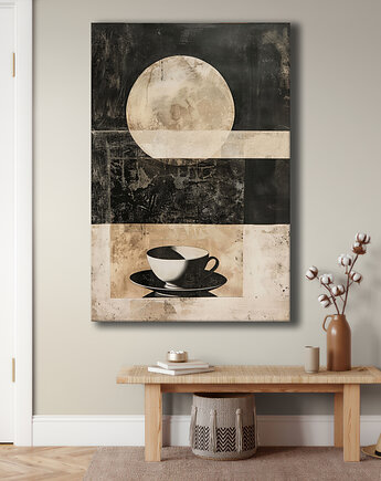 Geometria natury - Obraz na płótnie - Druk Blejtrama, Minimalizm, Loft #112, Black Sapphire Art