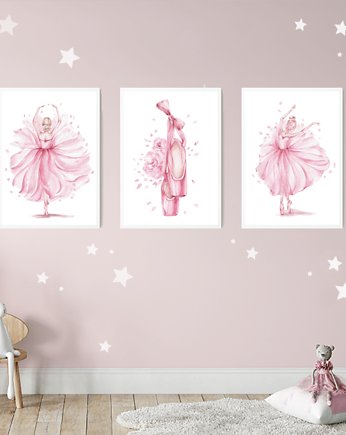 Plakaty dla dziewczynki Baletnica, Wallie Studio Dekoracji