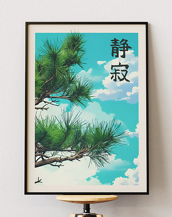 Plakat Japoński- Sosna - Zen Seija, DAPIDOKA