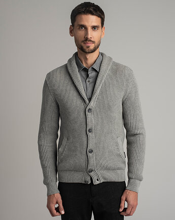 Sweter kardigan magnano vn szary, BORGIO