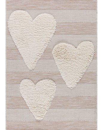 Dywan Little Hearts 120x170cm, Yellow Tipi