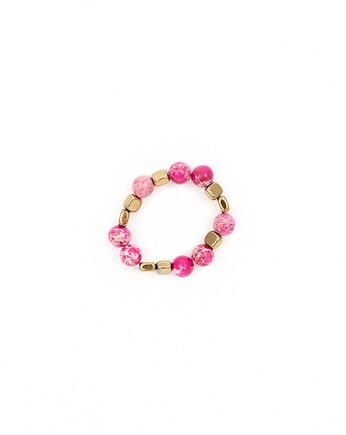 Pierścionek mix Pink&Gold, Kulka Bransoletki