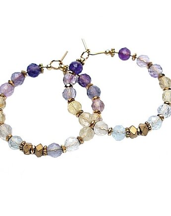 Kolczyki Alloys Collection Wianki /Fluoryt/ vol. 2 , KiKa pracownia