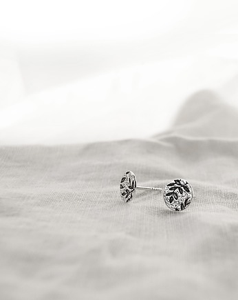 Olive tree - srebrne kolczyki, studio INDIGO