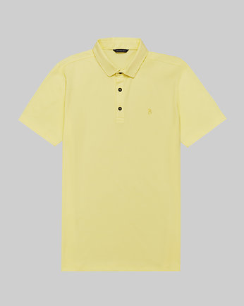 Koszulka polo męska pogetto żółta, BORGIO