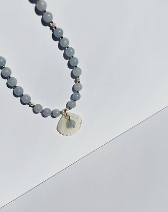 Naszyjnik z akwamarynem Shell, myMIRACLES