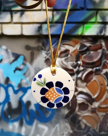 Naszyjnik Bolesławiec, biżuteria z talerzy