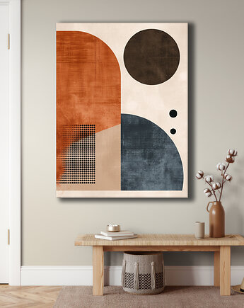 Geometria natury - Obraz na płótnie - Druk Blejtrama, Minimalizm, Loft #65, Black Sapphire Art