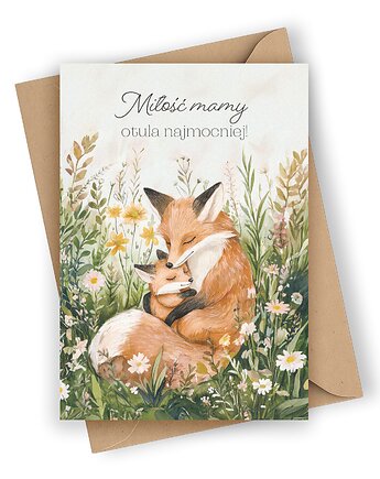 Kartka na Dzień Mamy- Miłość mamy otula najmocniej!, Czarna Owca Karteczki