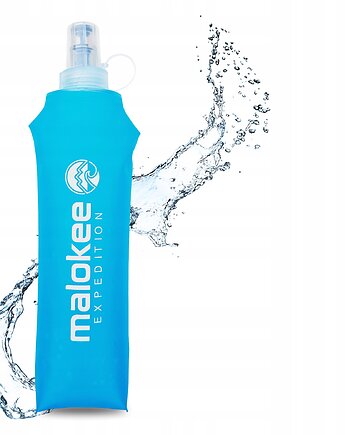 Miękki bidon soft flask 500 ml niebieski elastyczny sportowy do biegania, Malokee