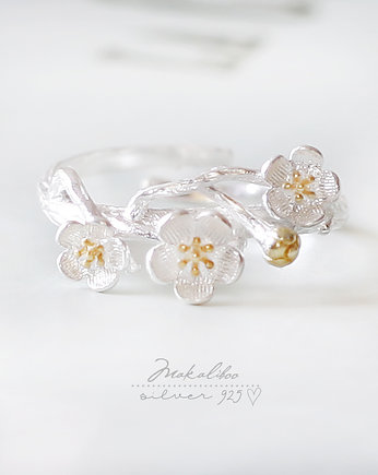 Pierścionek Sakura- Makaliboo  - SREBRO 925 -BOX, Ewa Saj  Silver