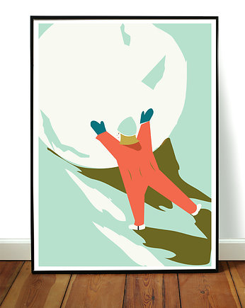 Plakat Kula śnieżna, Justyna Dybala