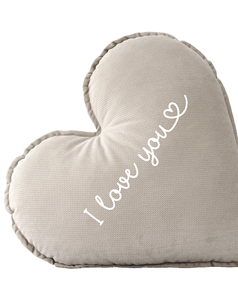 Personalizowana poduszka serce SAND, SPARROW