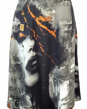 Asymetryczna spódnica midi evas, Auri Lili