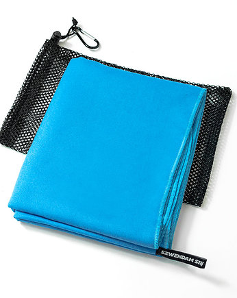 Szybkoschnący ręcznik z mikrofibry XL jasnoniebieski, Szwendam sie