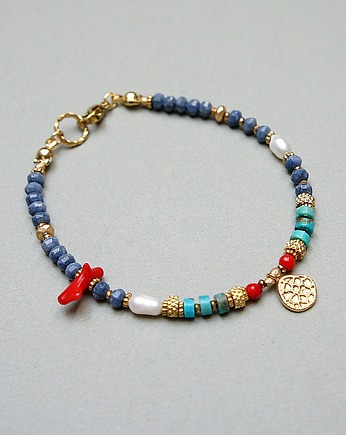 Sea collection /koral blue/ 24.04.25/ bransoletka, KiKa pracownia