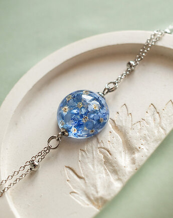 Bransoletka z niezapominajkami, nature gift