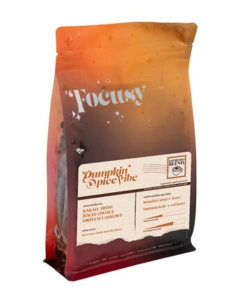 Kawa ziarnista PUMPKIN SPICE VIBE - kawa  do ekspresu 250 g, Focusy