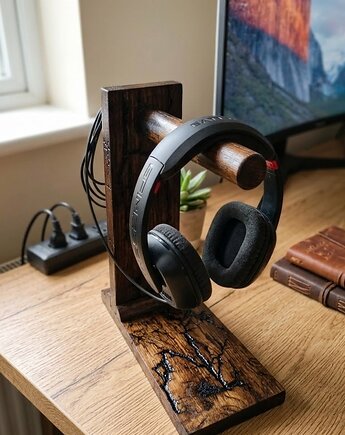 Drewniany Stojak Na Słuchawki, TreeTrue