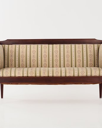 Sofa mahoniowa w stylu Empire, francuski design, lata 40-te, produkcja: Dania, Przetwory design