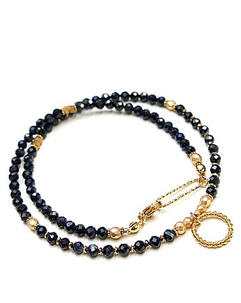 Szafiry vol. 7 /choker/ - naszyjnik /Szlachetna kolekcja/, KiKa pracownia