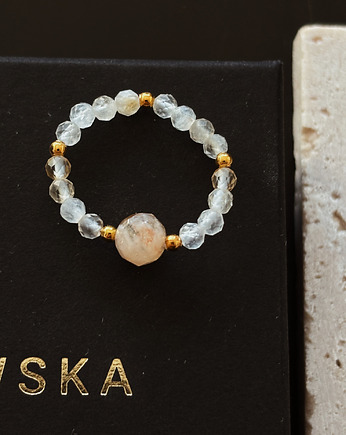 Pierścionek elastyczny Cytryn, Chmolowska Jewellery