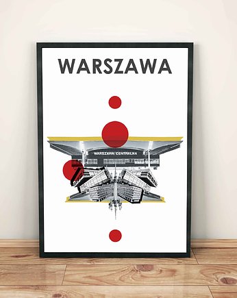 Plakat "Warszawa Centralna", sztucznymagazyn