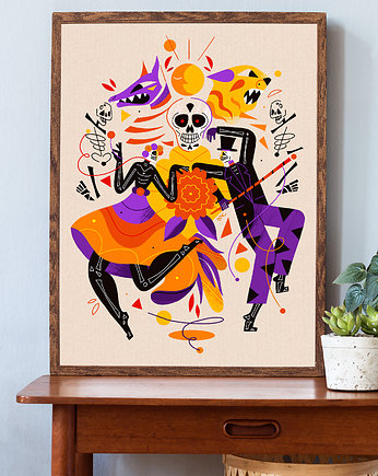 Plakat El Dia de los Muertos, Magdalena Kozlicka