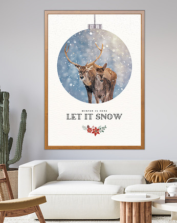 Plakat Let it snow, Well Done Shop