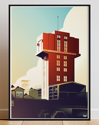 Szyb Krystyna - plakat z symbolem Bytomia, OKO MI SKOKO