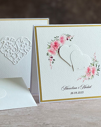 Kartka  ślubna z pudełkiem i kopertą, WP 54, Anna Art and Crafts